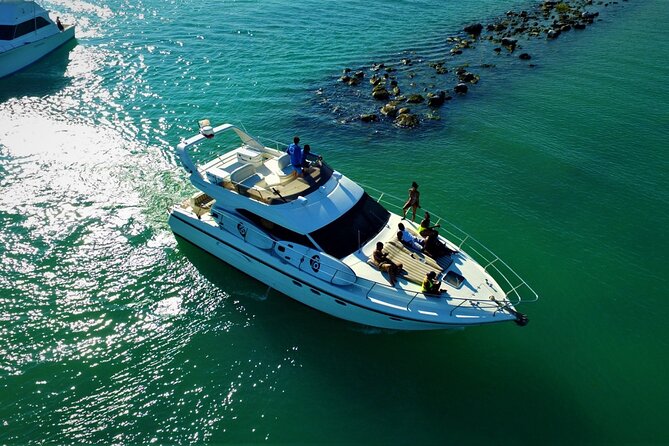 3 Hour Xpu-Ha - 47' Azimut, Tulum, Playa del Carmen, Riviera Maya - Xpu-Ha water time: paddle boards, cove time, and the real weather factor