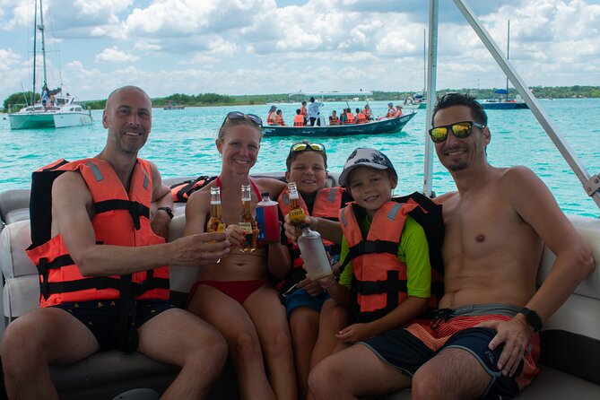 3 hr Pontoon Tour with access to Beach Club and Free Kayaks - Stop 1: Bacalar Lagoon, stromatolites, and the best swim rhythm