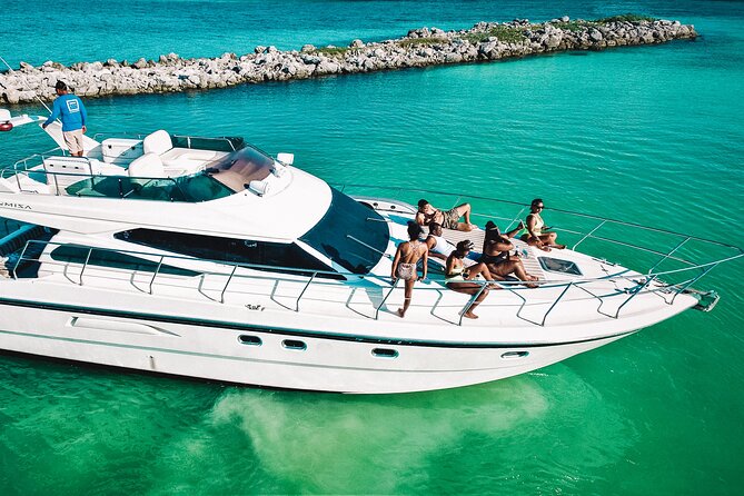 4 Hour - 47' Azimut, Tulum, Playa del Carmen, Riviera Maya - Paddle boards and the “more than snorkeling” bonus