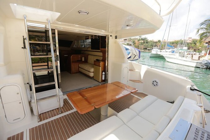 4 Hour - 47' Azimut, Tulum, Playa del Carmen, Riviera Maya - Karaoke, Bluetooth, and Spotify: a yacht charter that feels like a party