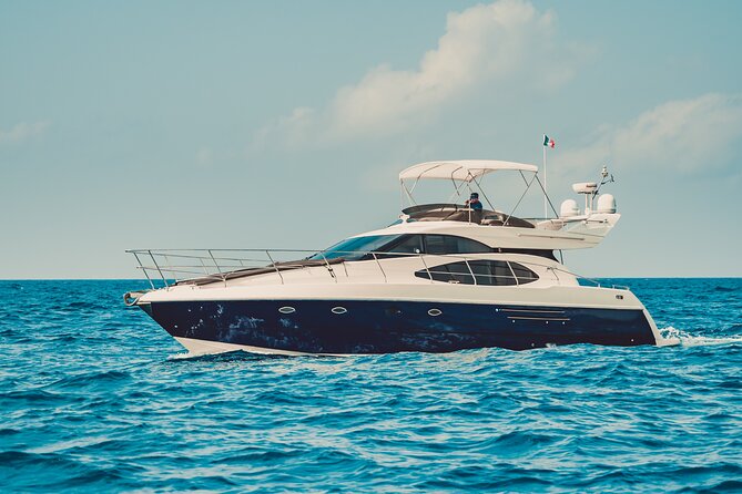 4 Hour 50' Azimut Yacht All-Inclusive in Tulum & Playa del Carmen - Meeting at Puerto Aventuras, and What to Do Before You Board