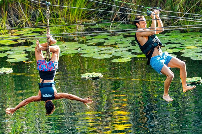 4-in-1 Cenote Tour Guided Experience with Breakfast, Lunch & Wine - K’áak (Fire) cenote: floating in an open sinkhole