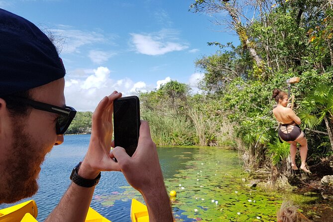 4 Private Cenotes, Zip-Lines, Canoes & Mayan Village with Delicious Lunch - Zip-lines Through the Jungle Canopies, Run by Real Pros