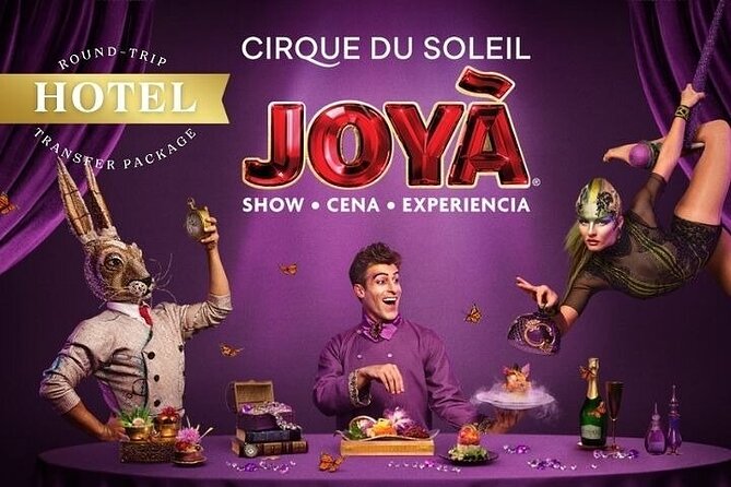 5+ Groups: Hotel Pick up + Cirque du Soleil JOYÀ Tickets - Hotel pickup from Playa del Carmen: how to keep your show from turning into a taxi hunt