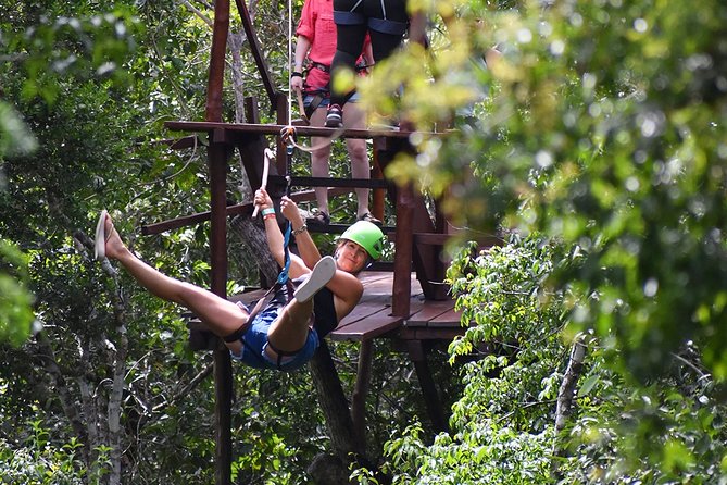 Admission Ticket to Cenotes Zapote EcoPark - Meeting the Cenotes: From Jungle Lines to Jump Platforms