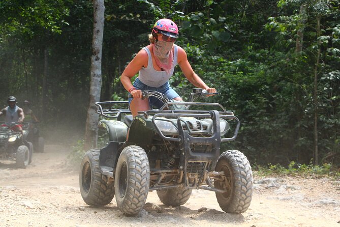ATV, Ziplines & Cenote. Lunch & Tequila Tasting Included - Cenote Cooling Off: Swim Time, Jumps, and Stairs into Limestone Caves