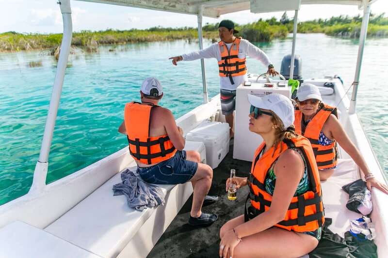 Bacalar: 3 Hour Boat Trip with Swimming & Drinks - Stromatolite Barrier, the stop that makes the tour feel more meaningful