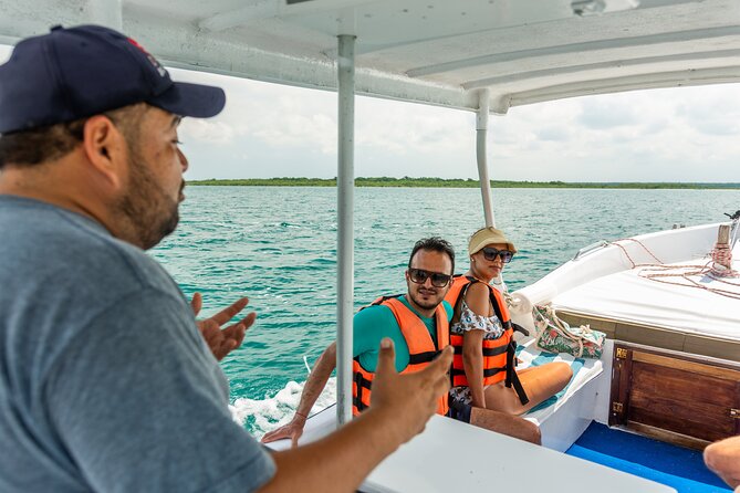 Bacalar Boat Tour and Visit to Cenotes - Stop 1 in Bacalar: Lagoon of 7 Colors Time Plus Stromatolites