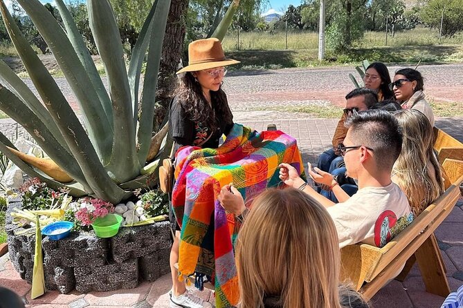 Balloon flight + Breakfast in cave + Pyramids + Pick up CDMX. - Tlalocan artisan stop: maguey, obsidian, and mezcal tasting