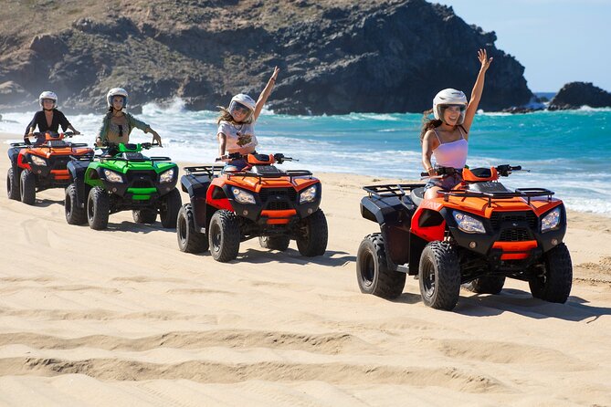 Beach ATV, Free Camel Ride, and Sky Bike Combo - ATV time: sport quad riding on canyons, stream beds, and dunes
