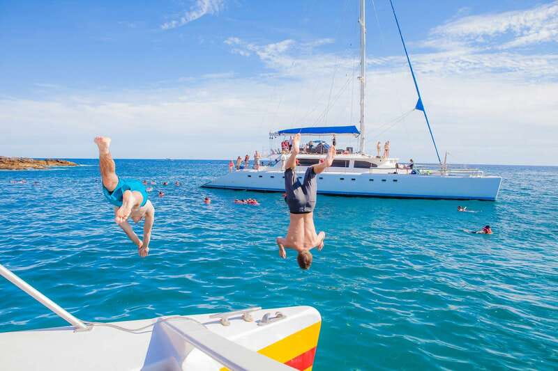 Cabo Catamaran Snorkel: Arch & Santa Maria, Open Bar, Snacks - From D Dock to the Marina: The Start Gets You on the Water Fast