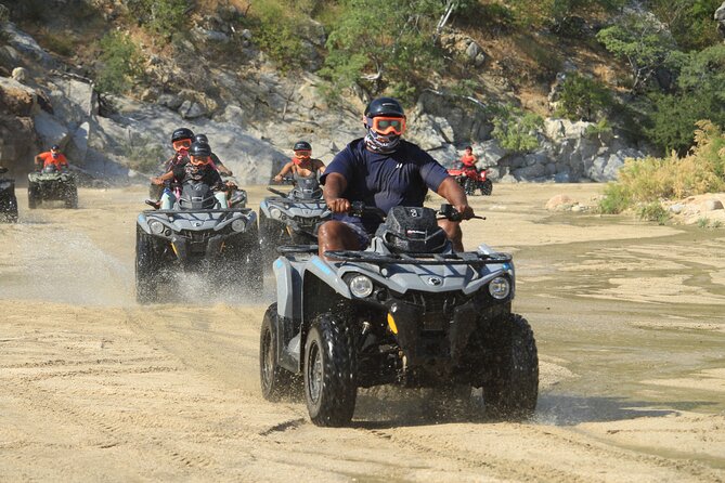 Cabo Migrino Beach and Desert ATV Tour plus Tequila Tasting - Stop 1: the Migrino Desert ATV loop, from canyon energy to beach views
