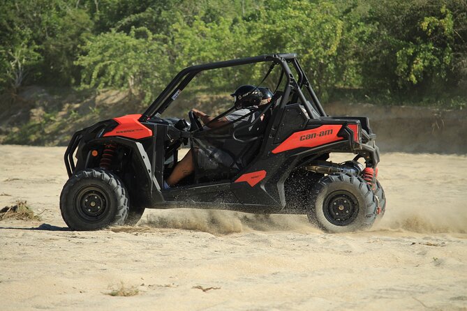 Cabo Migrino Beach & Desert UTV Tour and Tequila Tasting - Behind the scenes: safety gear, guide communication, and formation riding