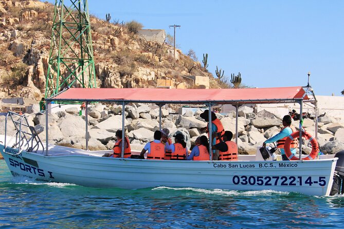 Cabo San Lucas Arc Group Tour in Glass Bottom Boat - Playa de los Amantes: a beach name with a story behind it