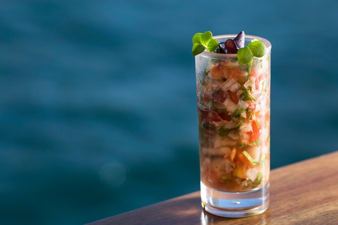 Cabo San Lucas Luxury Sailing Yacht and Dinner with a Chef - What dinner on board really looks like, main course plus dessert, but quality varies