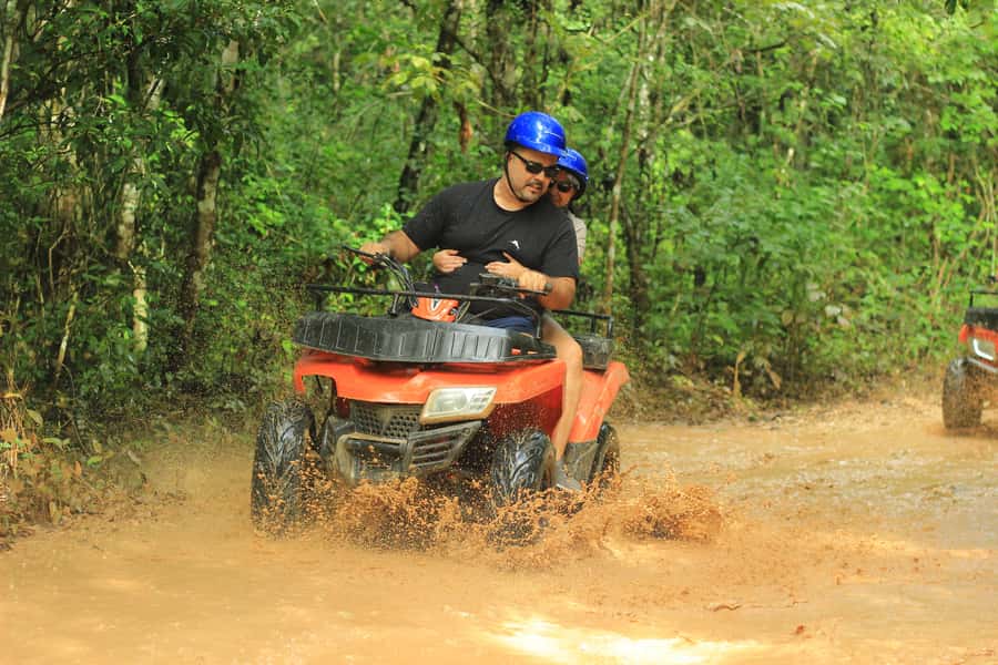 Cancún: ATV, Zipline, and Cenote Adventure with Lunch - Zipline circuit over the treetops: the best views in the middle of the day