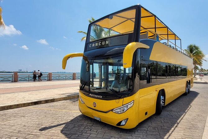 Cancun City Sightseeing and Shopping Tour on a Double Decker bus - Getting Your Bearings on Boulevard Kukulcán