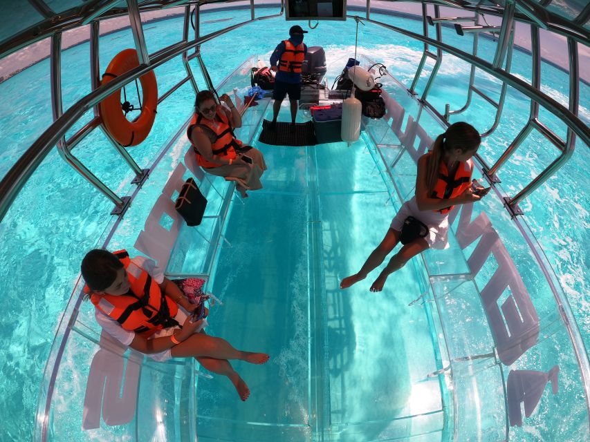 Cancún: Nichupté Lagoon Transparent Boat Tour with Drinks - Getting There Like a Pro: Marina Kaybal and the Temptation Area