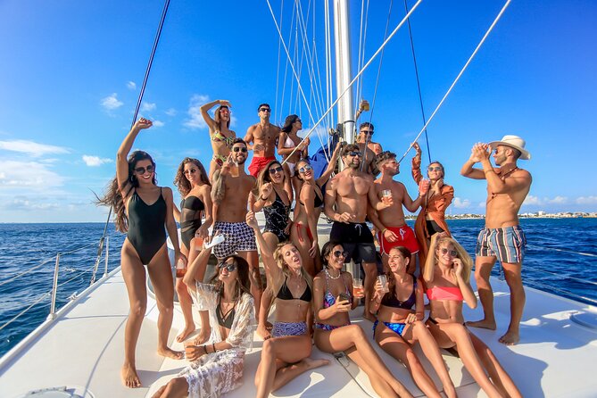 Catamaran to Isla Mujeres Snorkeling Tour with Open Bar and Lunch - Entering Isla Mujeres by Catamaran, with Snorkeling Built In