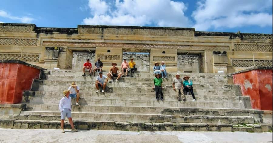 Check out Hierve el Agua, Mitla, the Tule Tree, Rugs, and a Mezcal Distillery Tour - Hierve el Agua petrified waterfalls: entry fees, walking choices, and heat