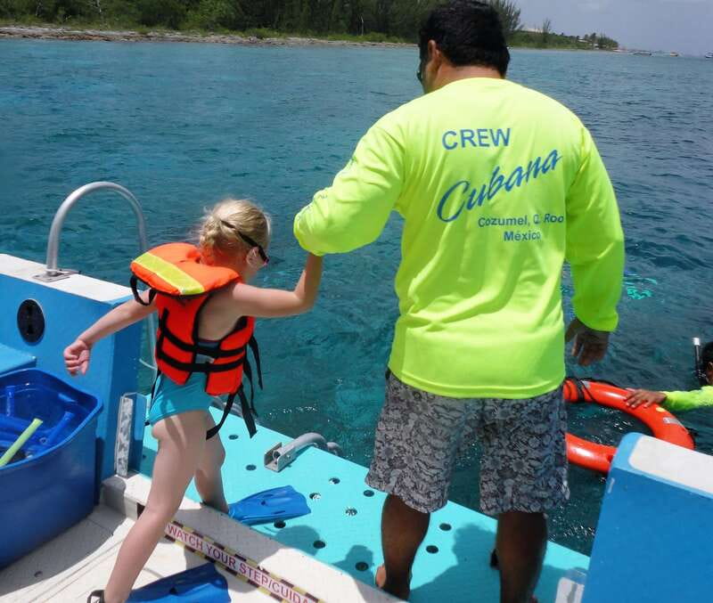 Cozumel: VIP Glass Bottom Boat & Snorkeling 3 Reefs Tour - Reef Stop 1 at Villa Blanca Garden Beach: First Look, 30 Minutes