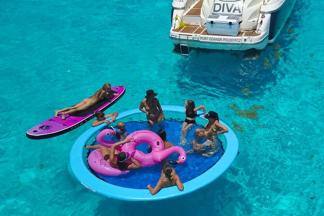 DIVA 60ft Elite Italian Yacht Experience in Cancun - 8 Hours: The Full-Day Yacht Option With Extra Snorkel and Beach Breathing Room