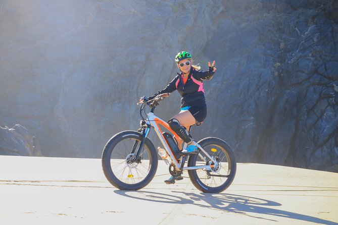 Electric Bike Beach Adventure with Tequila Tasting and Lunch - Tierra Sagrada: Check-In Gear, Practice Time, and Desert Trails With Cacti