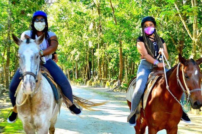 Extreme Horses Adventure with ATV, Ziplines & Cenote - Stop 1: The 30-minute horseback ride at El Rey Polo Country Club