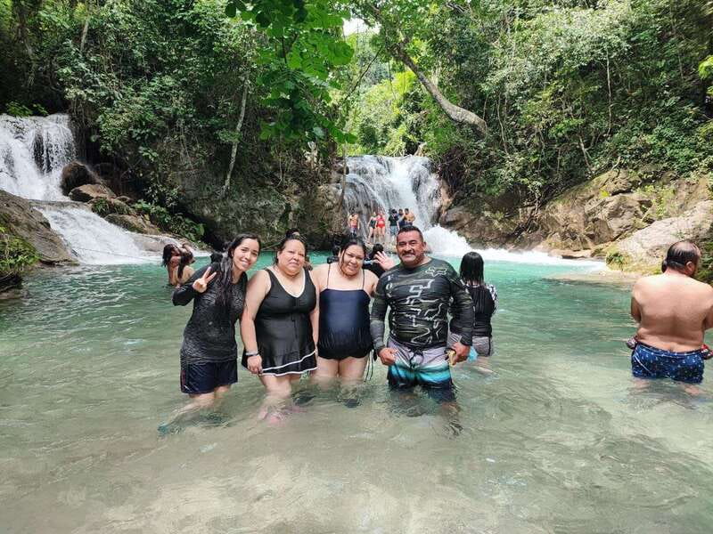 From Huatulco: Magical Copalitilla Waterfalls with Entry - The community market stop: local products, quick culture, and optional payoff