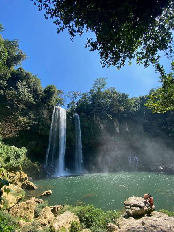 From Palenque: Waterfalls Misol-ha y Agua Azul. - Misol-ha Waterfall: 45 Minutes to Walk Behind the Falls