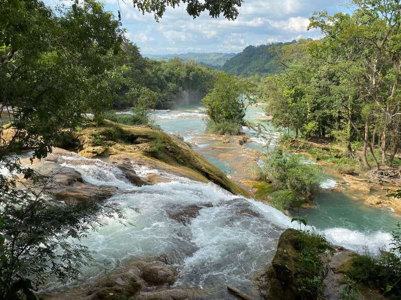 From Palenque: Waterfalls Misol-ha y Agua Azul. - Agua Azul: 2.5 Hours on the Walkway, Plus Swim Time