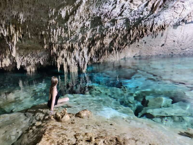 From Riviera Maya: 3 Cenotes Adventure Tour with Lunch - Taak Bi Ha Cenote snorkeling, with a different vibe