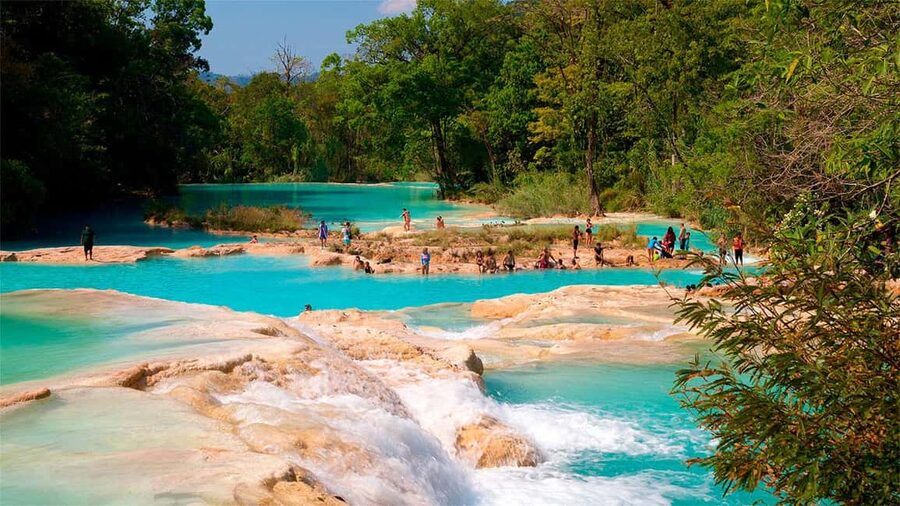 From San Cristóbal: Agua Azul and Palenque Day Trip - Agua Azul Waterfalls: turquoise pools, limestone terraces, and the best way to see it