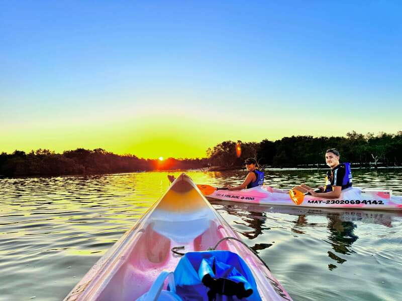 Holbox: Sunrise & Mangrove Kayak Tour - Punta Mosquito to the Kuká River entrance: the sunrise leg and the “2 km to earn it” moment