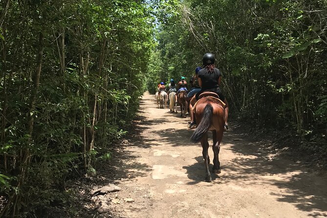Horseback Riding plus ATV, Cenote, Ziplines, and Lunch - Cenote time at La Ruta de los Cenotes: refreshing swim, not guaranteed clear water