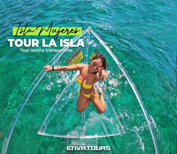 Isla Mujeres: Excursion Crystal Boat Tour at the Caribbean - Key highlights at a glance