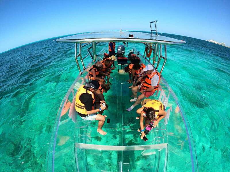 Isla Mujeres: Excursion Crystal Boat Tour at the Caribbean - A transparent boat route that keeps you dry and still delivers the reef