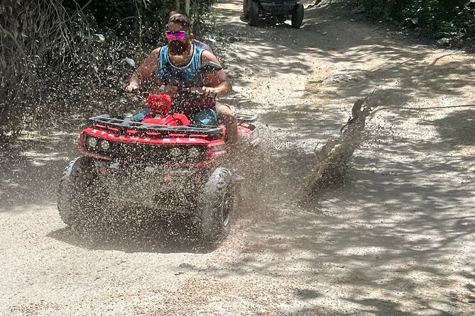 Jade Caverns and Mayan Village Cozumel ATV TOUR - Jade Cenote stop: 20-foot jump, bats, and why cenotes matter to the Mayans