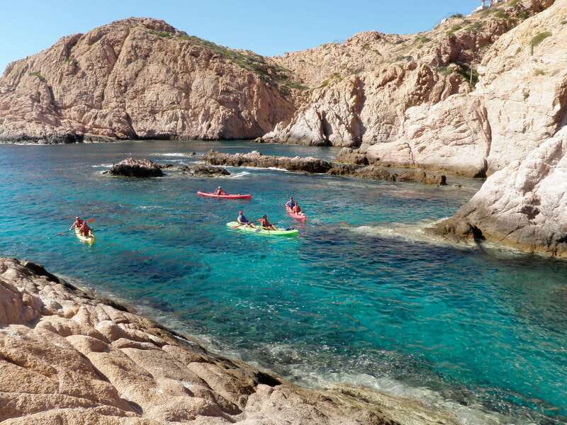 Los Cabos: Kayaking and Snorkeling in Two Pristine Bays - Santa Maria Bay: granite cliffs, a horseshoe beach, and first snorkel time