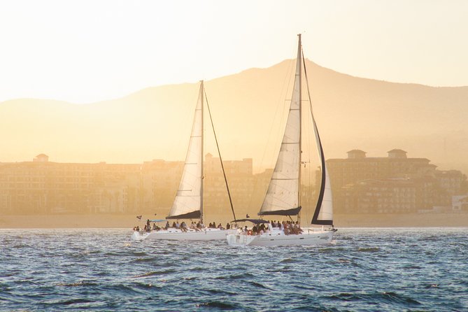 Los Cabos Luxury Sunset Sail with Light Appetizers and Open Bar - A 50-foot sailboat sunset is the whole point