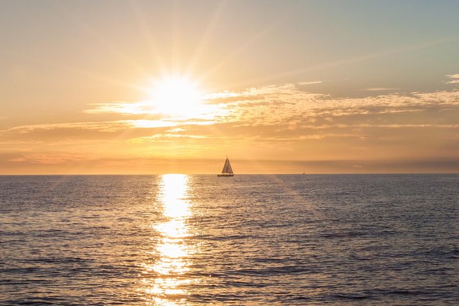 Los Cabos Luxury Sunset Sail with Light Appetizers and Open Bar - El Arco at sunset is the star, plus sea lions