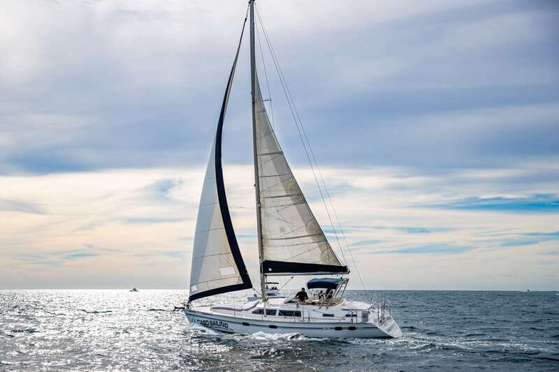 Los Cabos: Shared Sunset Sailing Cruise - First stretch on the water: safety brief, welcome drinks, and Lovers’ Beach
