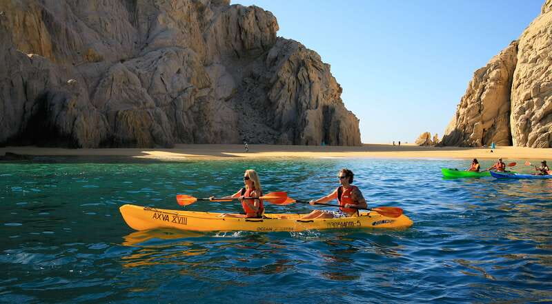 Los Cabos: The Arch and Lover's Beach Kayaking + Snorkeling - Entering The Arch by kayak at Land’s End
