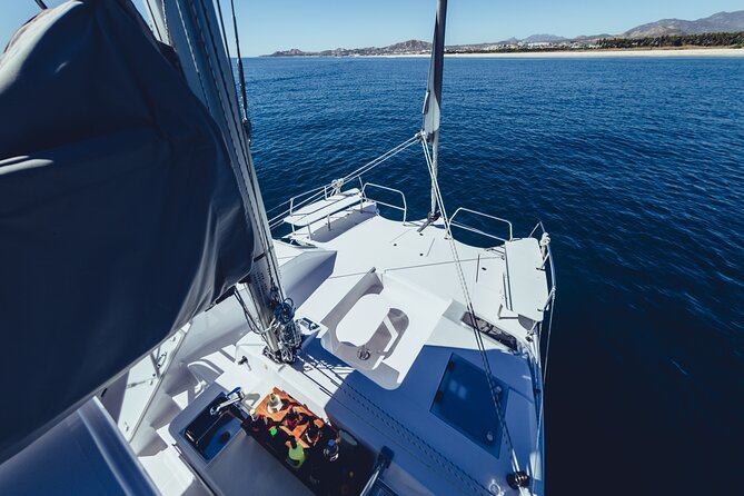 Luxury Whale Watch Cruise to The Arch Los Cabos - Entering “luxury” mode on a small 16-person catamaran