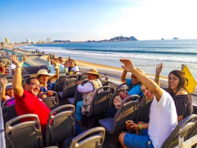 Double-Decker Bus, Cliff Diving & Walking Tour