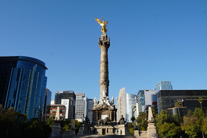 Mexico City: 19 City Highlights Bicycle Tour - El Ángel and the Hemiciclo: iconic spots you actually get time to enjoy