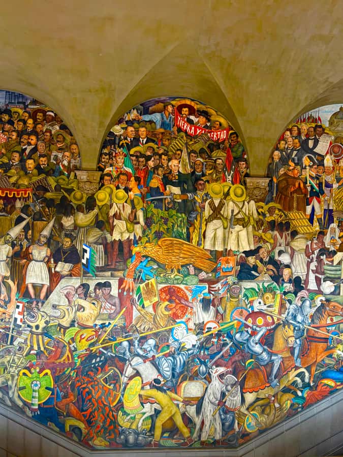 Mexico City: Diego Rivera's Murals Guided Walking Tour - Palace of Fine Arts: seeing the contrast between institutions and street-scale messaging
