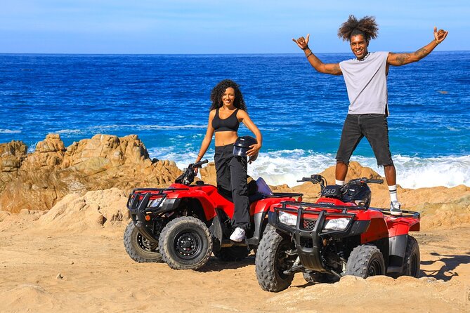 Migriño Beach and Desert ATV Tour in Cabo - Migriño Beach time, dunes, and ocean cliff photos