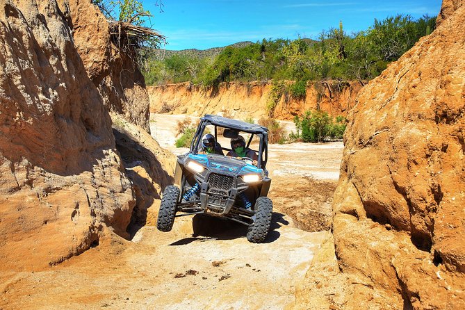 OffRoad 4X4 UTV Adventure with unlimited Lunch & Tequila - The UTV ride itself: automatic controls, dusty trails, and how guides manage safety