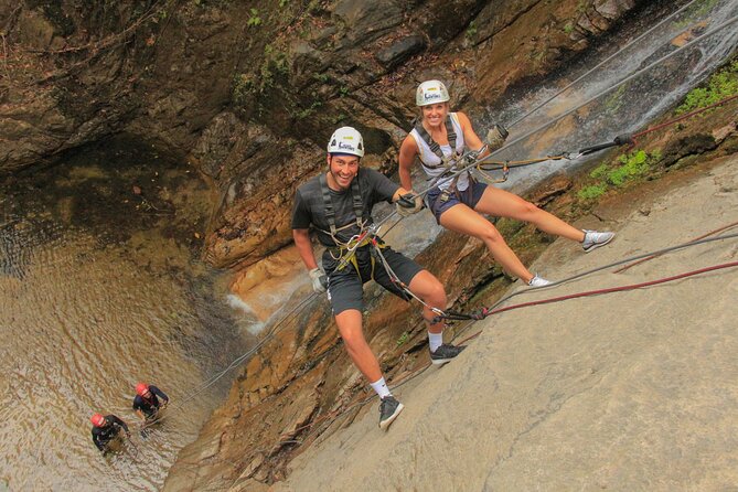 Outdoor Ziplining, Waterfalls & Speed boat in Puerto Vallarta - Waterfall rappel: the moment you go from zipline high to wet reality